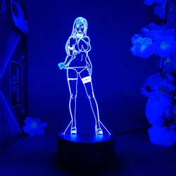 Tifa Lockhart 3D Night Light Novelty Gaming Room Setup Backlight Birthday Gift LED Table Lamp Final Fantasy Bedside Desk Lamps