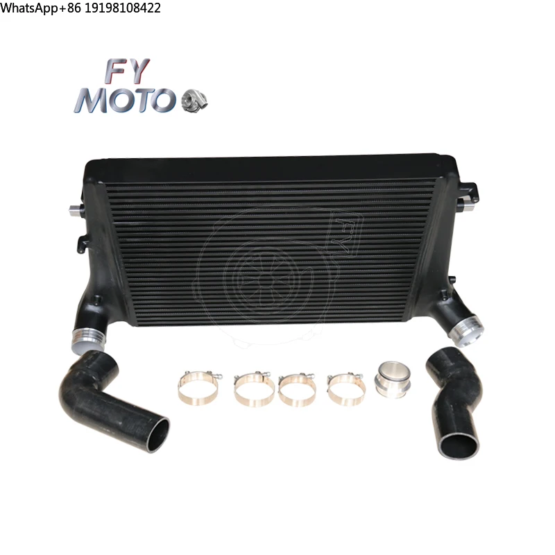 For 06-10 GTI 2.0 FSI TSI MK5 MK6 / for AUDI A3 Black INTERCOOLER KIT Bar&plate Core Size 600*415*65mm