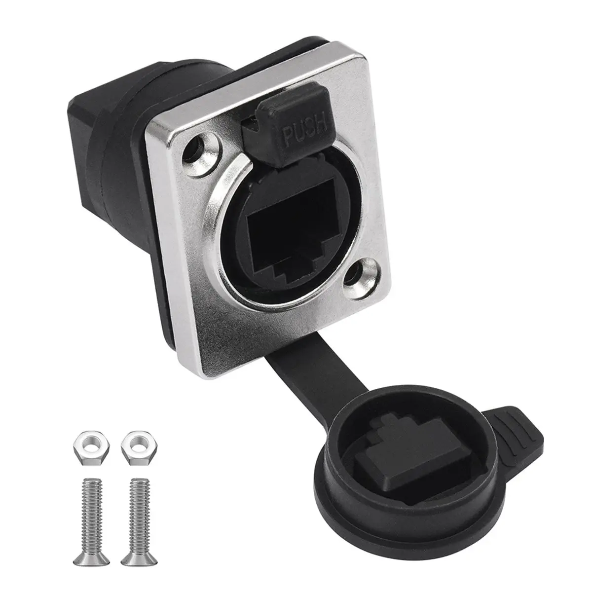 ♋♐…BUY 6PCS Waterproof RJ45 Coupler, Shielded Panel Mount Female to Female Ethernet Connector Adapter