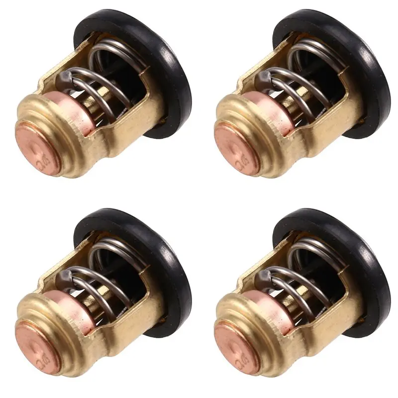4X Thermostat 66M-12411-00 For 4 Stroke F 40 50 60 80 100 HP Outboard Motor 66M-12411-01 66M-12411