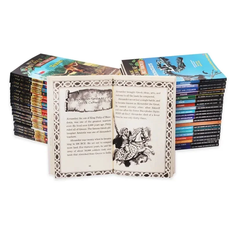 Original English Reading Children's Books 40 Books/Set Magic Tree House Fact Tracker Story Books for Kids English Books