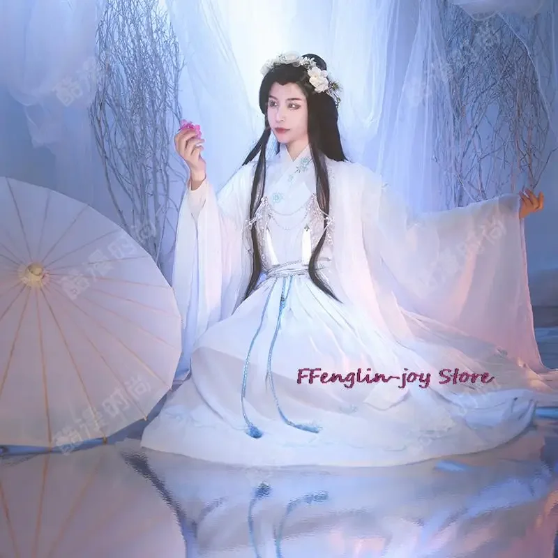 Tian guan cu fu fei lian cosplay kostüm perücken bambus hut chu wannen hanfu halloween kostüme büros himmel cial segen hut