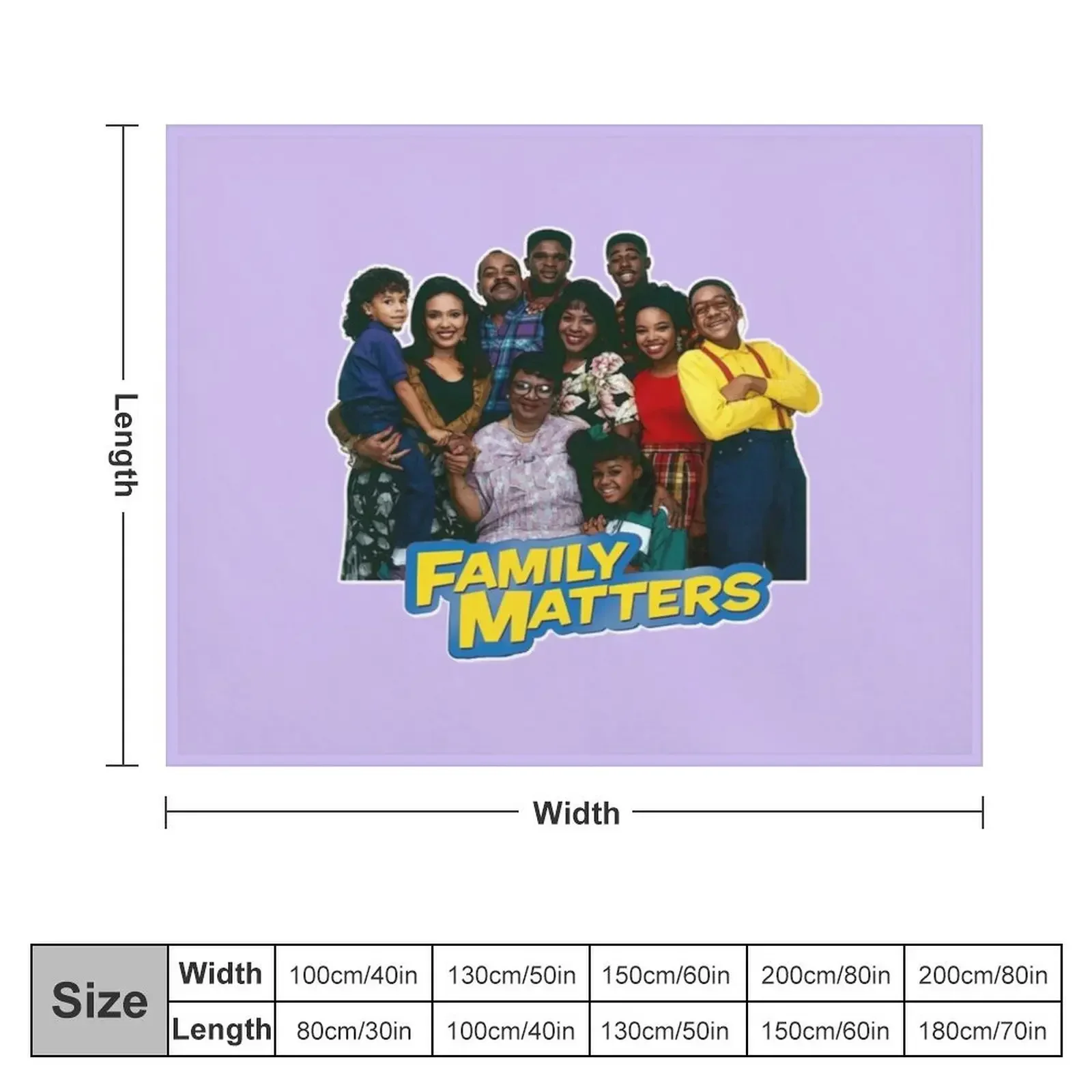 Family Matters Throw Blanket Beach Sofas Sofa Sleeping Bag Blankets