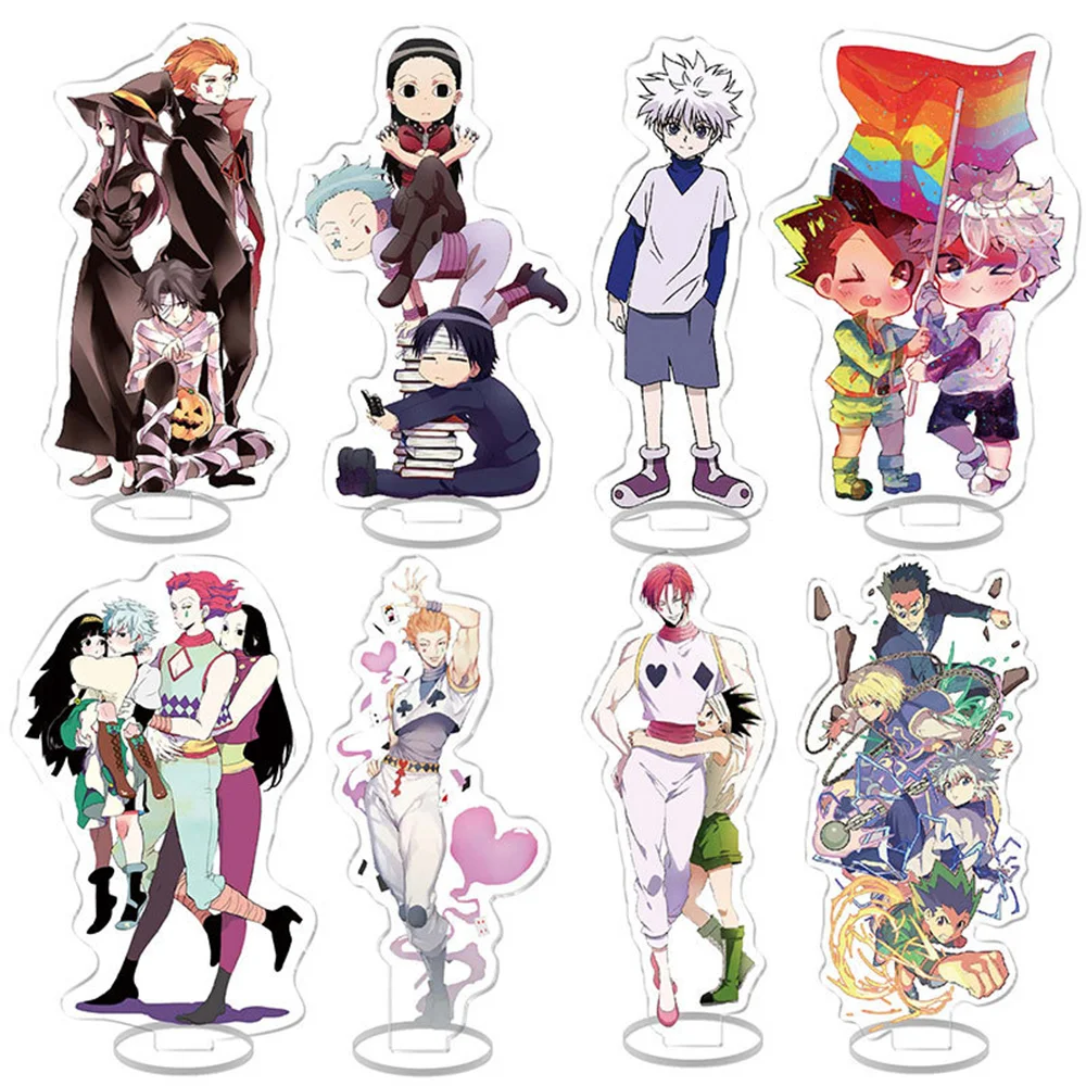 Japan Anime HUNTER×HUNTER Acrylic Stand Model Figure Cosplay Plate Holder Topper Birthday Fans Christmas Desk Decor Plate Gift