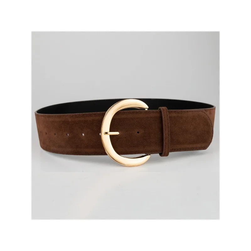 cinto-vintage-de-moda-para-mulheres-em-suede-preto-com-fivela-versatil