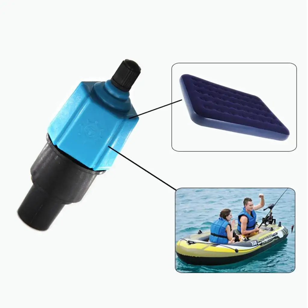 SUPs pump adapter inflatable boat air valve adapter swim pump hose