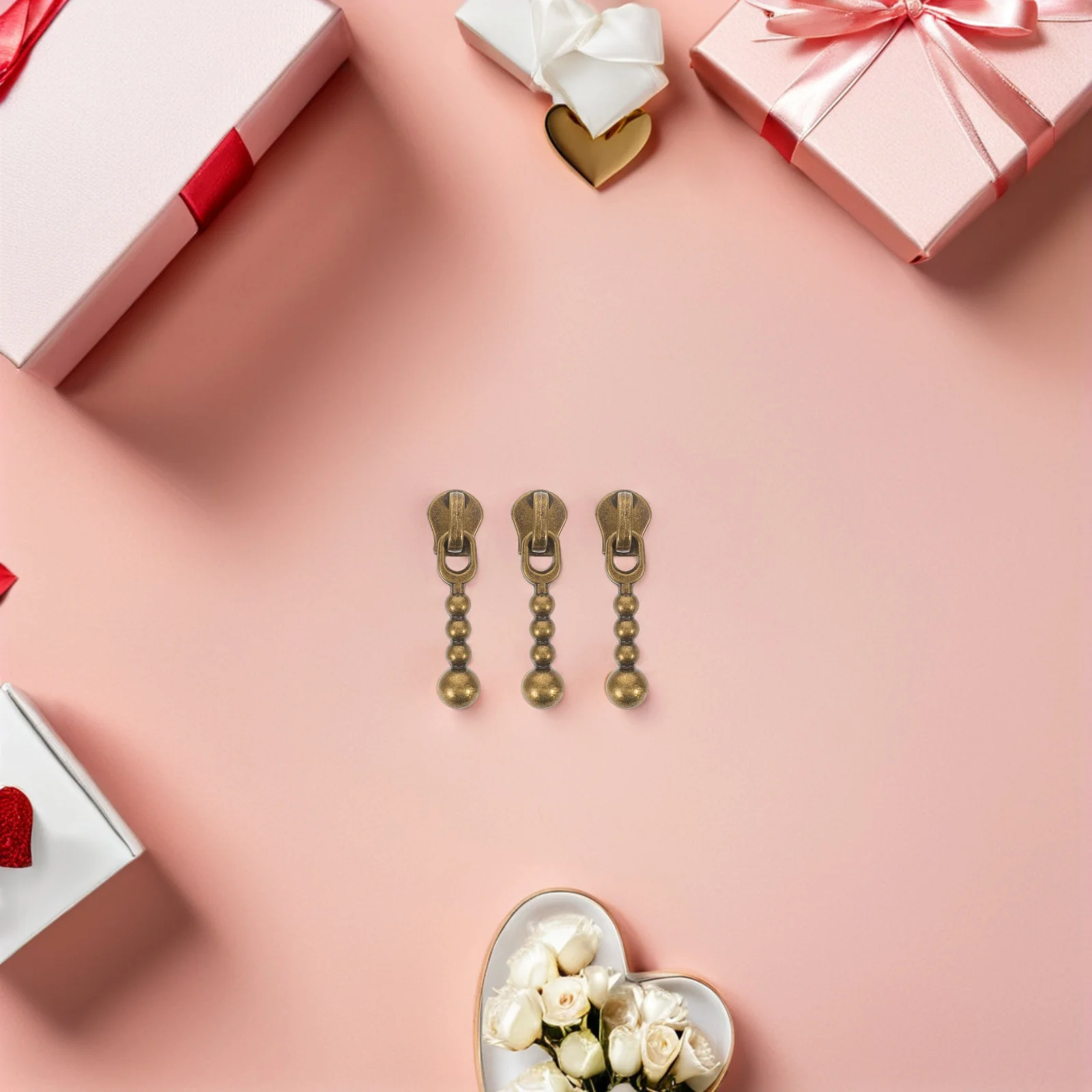 

40pcs Retro Zipper Pull Replacement Kit, Universal Detachable Metal Zipper Sliders For Jackets Coats Jeans Bags Luggage Repair