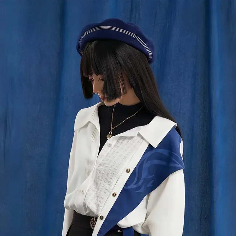 لعبة Genshin تأثير تأثيري حلي واندرر قبعة بيريه للجنسين Scaramouche Balladeer قبعة بيريه Kunikuzushi زي الملحقات