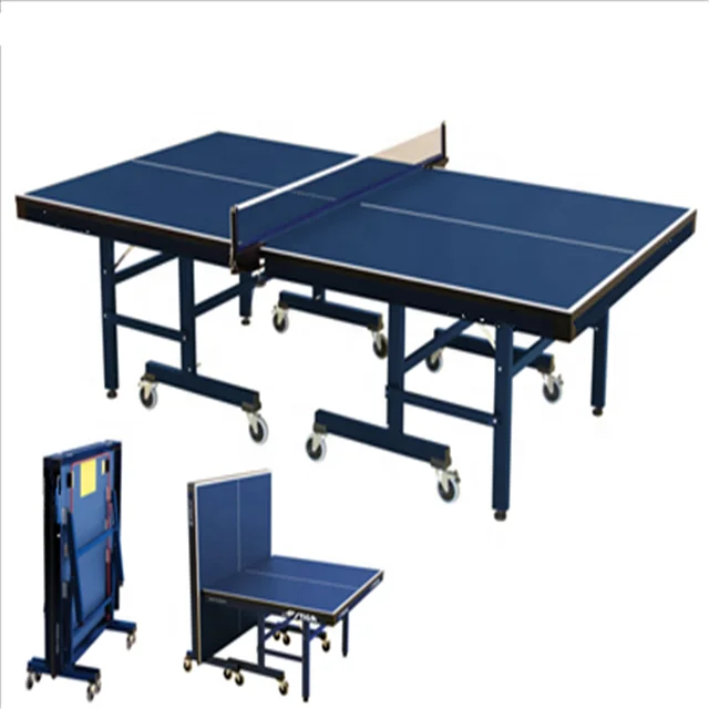 Customized Foldable Indoor Outdoor OEM  Moveable Table Tennis Table