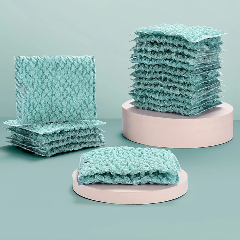 

6pcs Dish Washing Cloth Polyester Cleaning Rag Non-Oily Scouring Pad Reusable Kitchen Home Dishing Cloth 128Characters