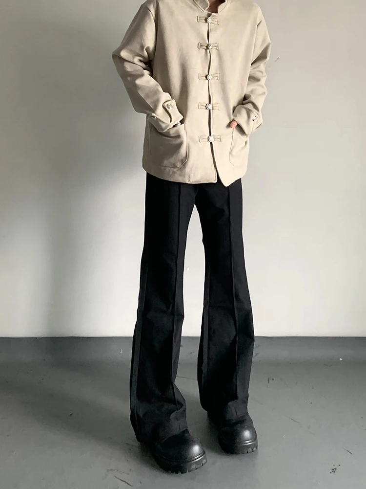 

Мужские брюки в американском ретро-стиле, свободные повседневные, прямые, в пол, универсальные, комфортные, с эффектом стройности