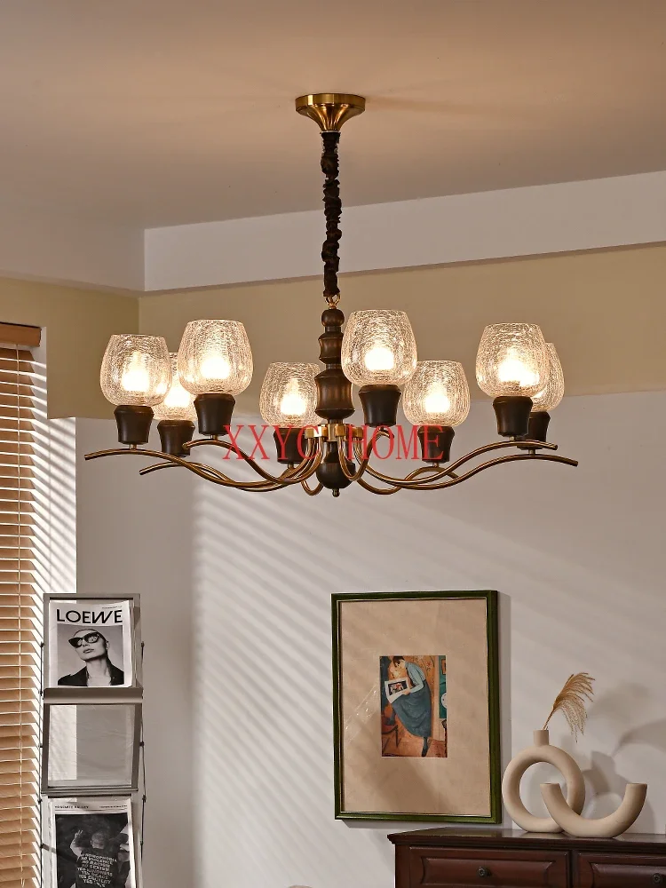 

American retro Nanyang style atmosphere, master bedroom lighting fixtures