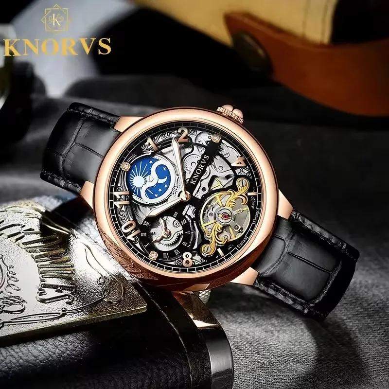 42mm Luxury Automatic Movement Winding For Wrist Man Mechanical Watches Watch Men Original High-End Week Display Tourbillon