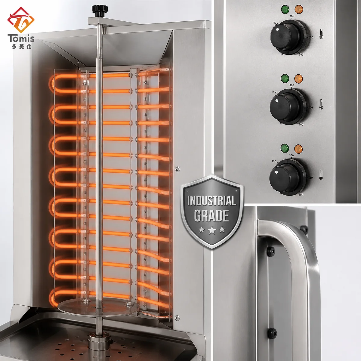 Mesin Shawarma Elektrik Komers - Commercial Kitchen Grill ulasan dan harga