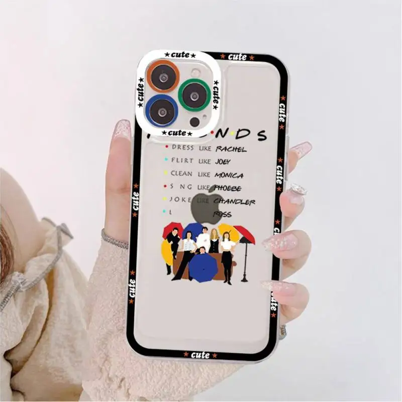 Cartoon Funny Friends TV Show Phone Case for iPhone 11 12 13 Mini Pro Max 14 Pro Max Case shell