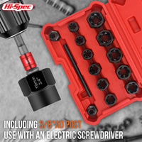 Bolt Extractor Hex Screw Sleeve Non-Slip Damaged Nut Bolt Removal Extractor Socket Tool Car Repair Props Mechanical Tools 3/8\
