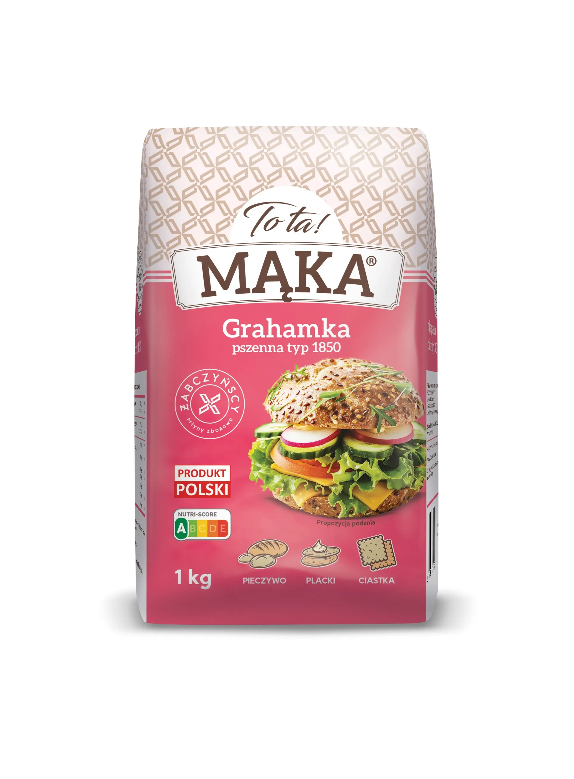 دقيق القمح الكامل نوع 1850 1 كجم - توتا