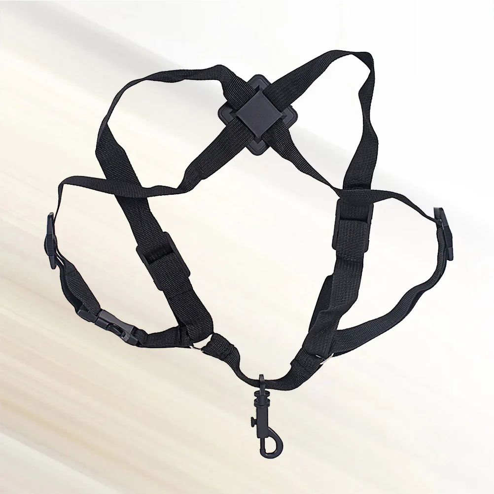 

GA153 Adjustable Universal Saxophone Sax Harness Shoulder Strap Belt for Alto Tenor Soprano Saxophone Parts Accessories (Black)