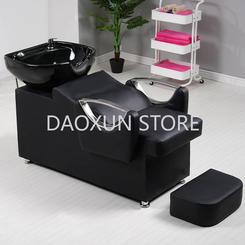 Luxury Massage Shampoo Chair Hair Salon Head Spa Sink Hair Wash Chair Minimalistic Lettino Massaggio Salon Equipment MQ50SC