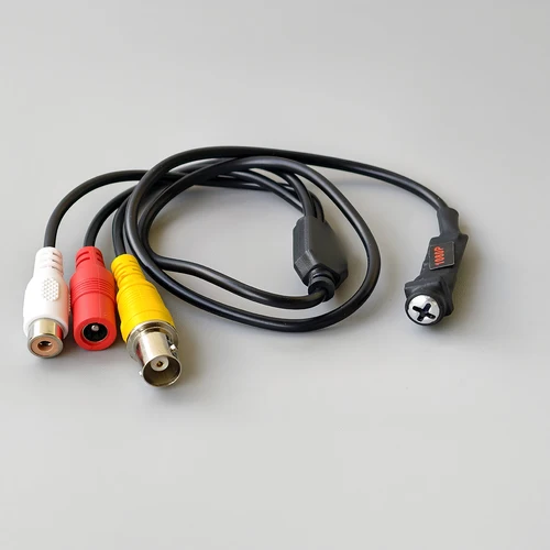 Cámara analógica de seguridad Mini AHD 1080p, lente de 3,6 mm, BNC/RCA/CC, vídeo/áudio/potencia, opción PAL/NTSC