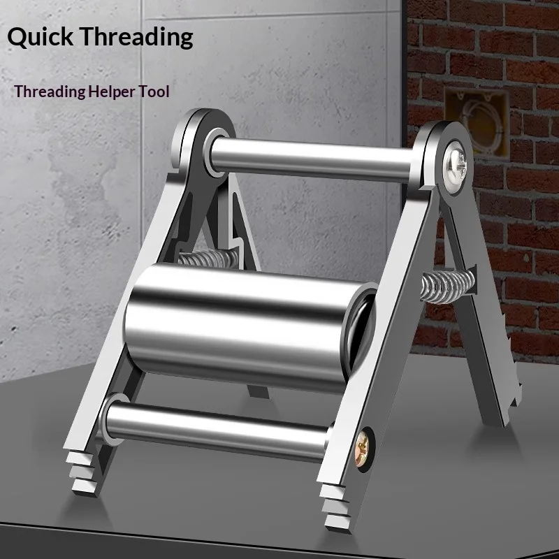 86 and 118 Bottom Boxes Universal Wire Puller Air Battery Electrician Cable Extractor Tool Fast Threading Auxiliary Aid Pulley