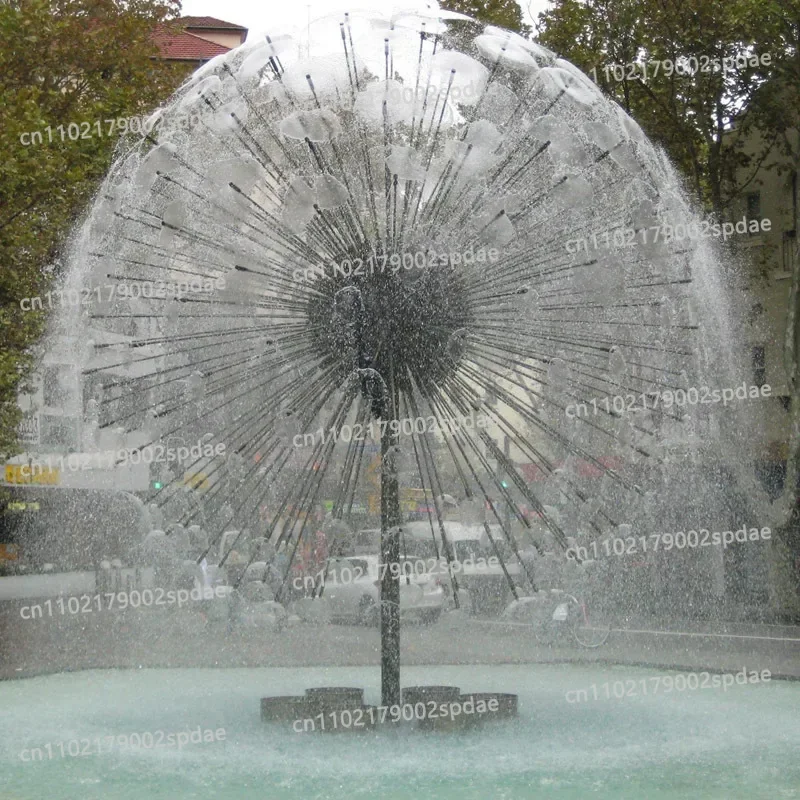 Stainless Steel Brass Dandelion Crystal Ball Fountain Nozzle Pool Pond Garden Landscape Water Feature Sprinkler