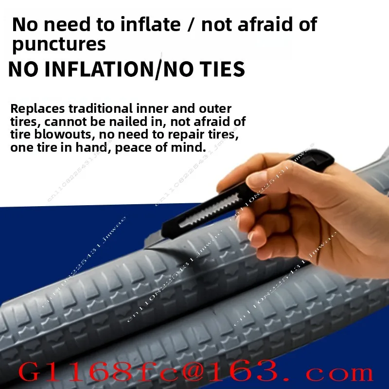 Wheelchair Tire Accessories Outer  Solid  20 Inch 22 Inch 24 Inch Air-free Tire