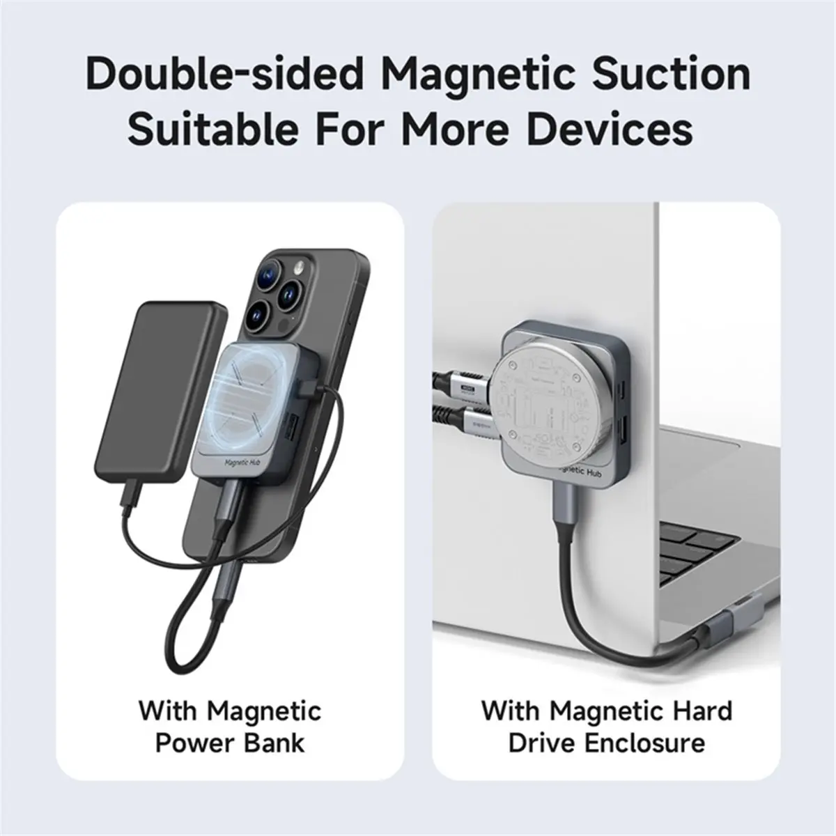 NEW FACTORY~Magnetic Card Reader SD4.0 312MB/S USB-C to SD MicroSD TF Memory Card Magnet HUB UHS-II for Laptop Phone