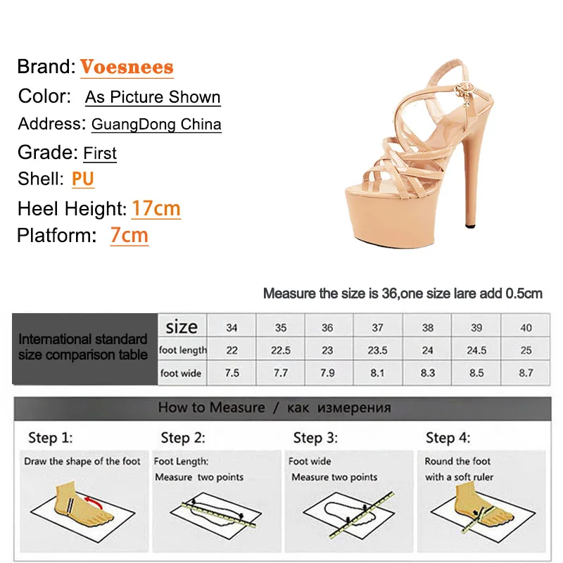 2023 Summer New Thin Band Women\'s Shoes European And American Fashion Platform Roman Sandals Sexy Model Runway High Heels 17CM