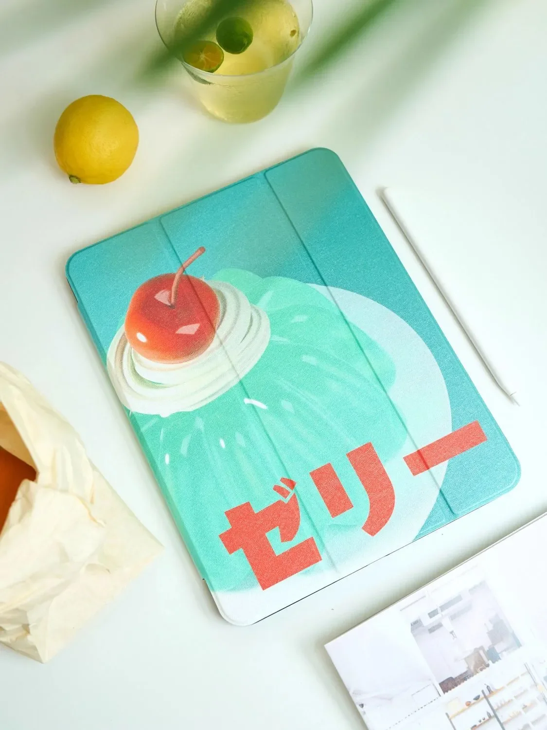 

Cherry Jelly Tablet Case For iPad Pro 11 12.9 13 8.3 M2 M4 M3 9.7 10.2 5/6th 7/8/9 10th 11th Mini 6 7 Air 3 4 5 6 Stand Cover