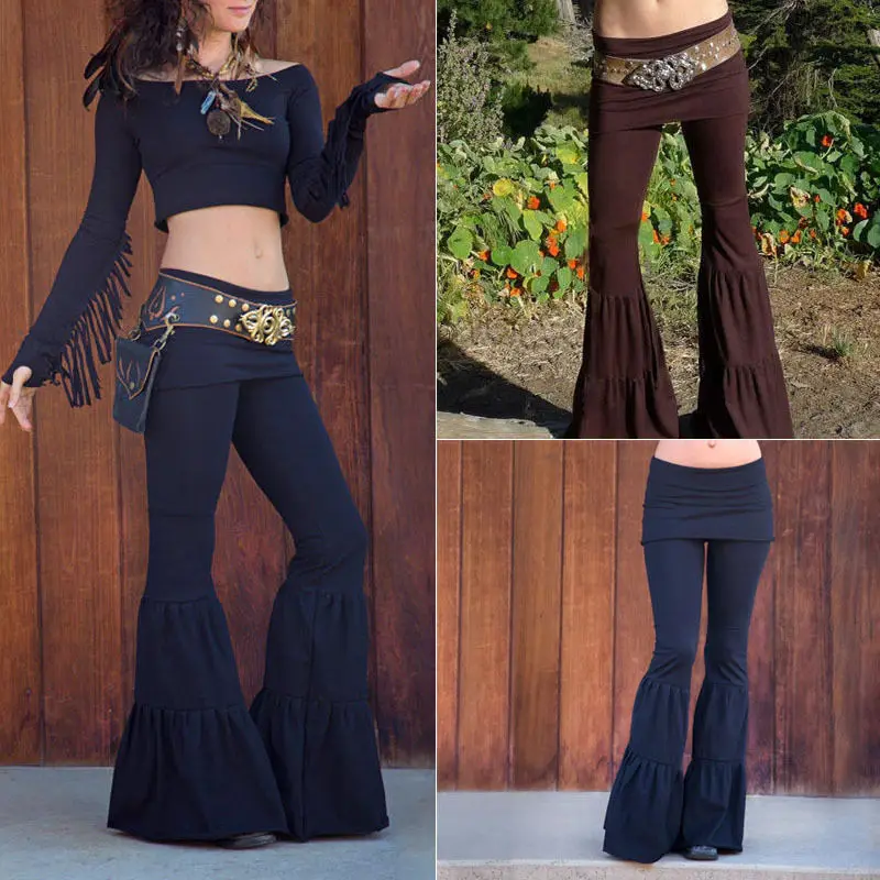 Fashionable Versatile High Waist Wide Leg Pants Casual Yoga Trousers Comfortable All-Match Long Pants for Women