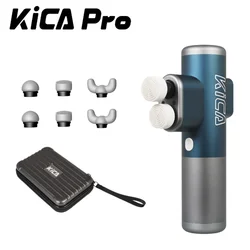 KICA Pro pistola de masaje de doble cabeza, masajeador corporal inteligente para cuerpo eléctrico, pistola muscular de Fitness profesional con pantalla táctil