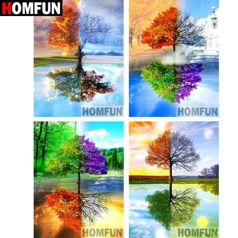 HOMFUN 5D DIY Diamond Painting Full Square/Round Drill \