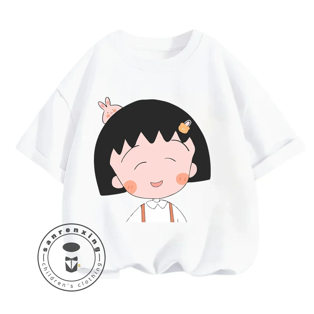 Boys and Girls Summer Fashion with Chibi Maruko-chan Japanese Anime T-shirts That Are Soft Kawaii Cheap and Perfectly Styled