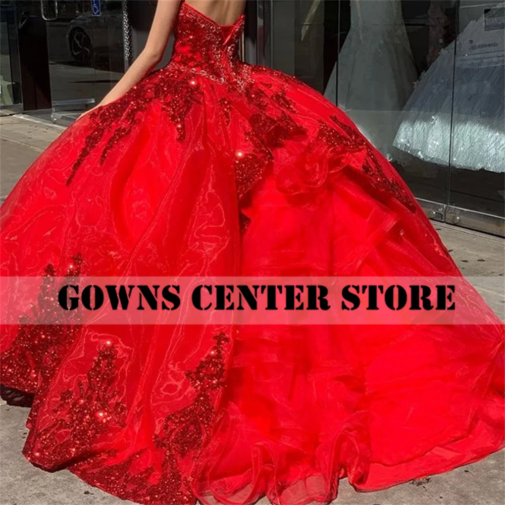 Red Half Sleeve Quinceanera Dresses Ball Gown Formal Prom Graduation Gowns Royal Blue Sweet 15 Dress vestidos de 15 años