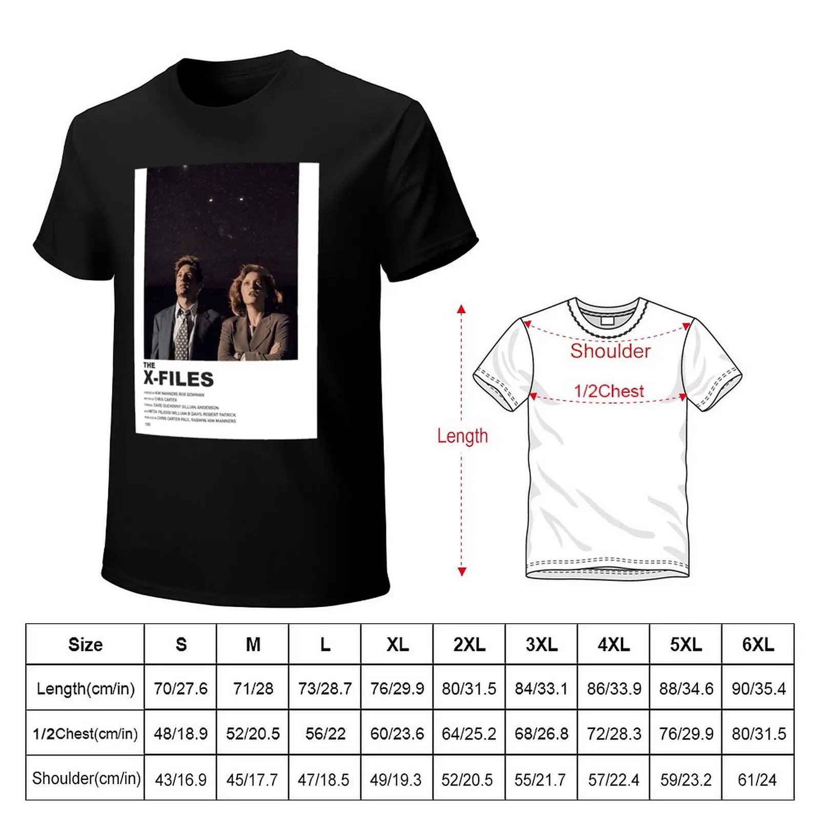 The X-Files Poster Classic . T-Shirt Casual Fashion Print Tee Top