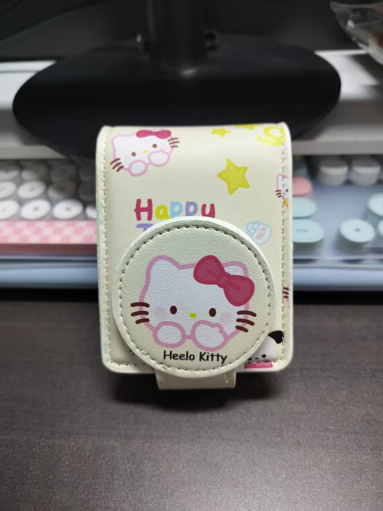 

Sanrio Cartoon Hello Kitty Pochacco Mirror Lipstick Storage Box Cosmetic Bag Surprise Birthday Gift for Friends and Girls