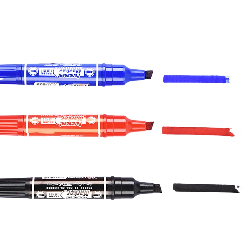 Water Proof Permanent MarkerBullet Office supplies Dual tips Permanent markers