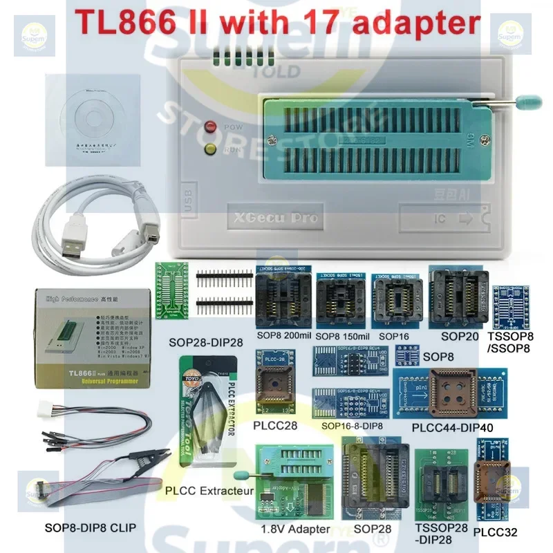 

TL866II PLUS universal programmer, notebook, car main board flash bios burning multi-specification