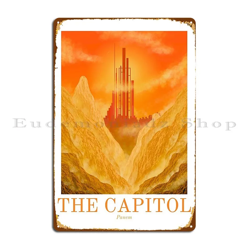 The Hunger Games Capitol Metal Signs Design Vintage Rusty Club Personalized Tin Sign Poster