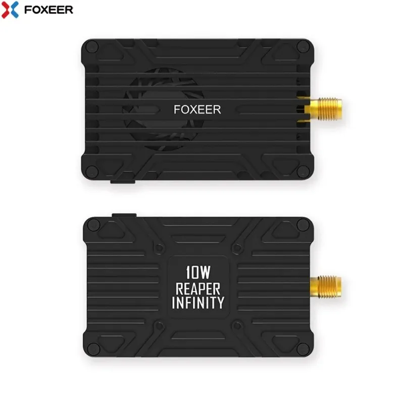 FOXEER 4.9G-6G Reaper Infinity 5.8G 10W 80CH VTX 2-8S Lipo 400mW/2W/5W/7.5W/10W Switchable Transmitter for Long Range RC FPV