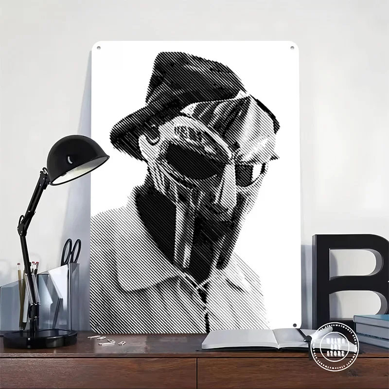 MF DOOM Personalized 3D Textured Metal Poster Wall Art Tinplate Sign for Decoration Room Decor Luxury Garage Accessories Home