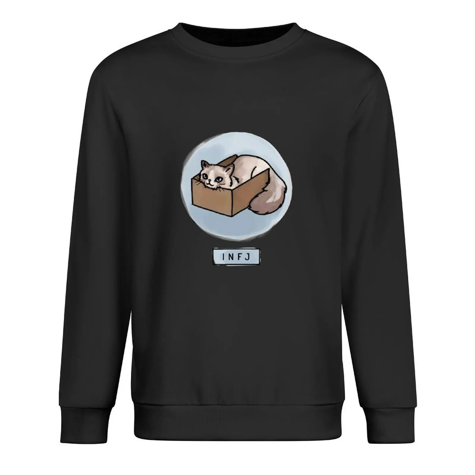 MBTI Cats: INFJ البلوز الخريف منتجات جديدة رياضية الرجال الشتاء سترة الرجال الملابس مقنعين البلوز للرجال