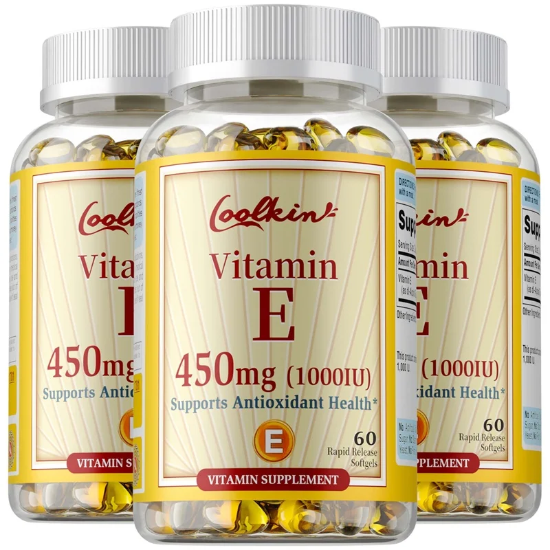 Vitamin E Capsules 450mg - Anti-oxidation, Anti-aging, Improve Skin Condition, Enhance The Immune System, Easy To Absorb