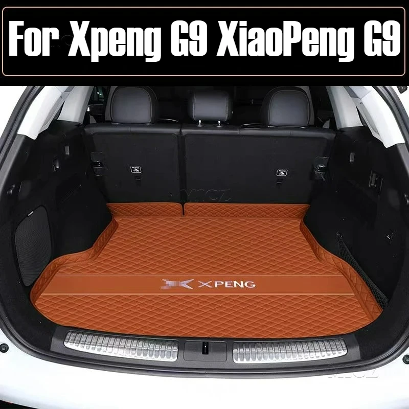 

Для Xpeng G9 XiaoPeng G9 2023 2024 2025 автомобильные аксессуары коврики в багажник водонепроницаемые авто багажник автомобильные защитные накладки на заказ интерьер