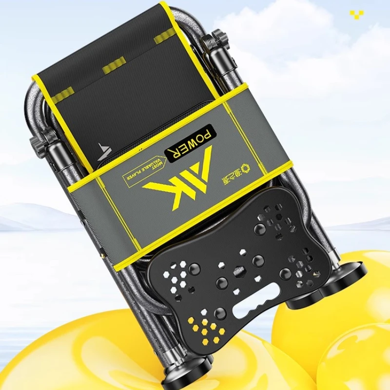 كرسي صيد قابل للطي خفيف الوزن ومحمول للتخييم عالي التحمل ومسند ظهر قابل للتعديل وحامل قضيب تليسكوبي وحامل أكواب في الهواء الطلق