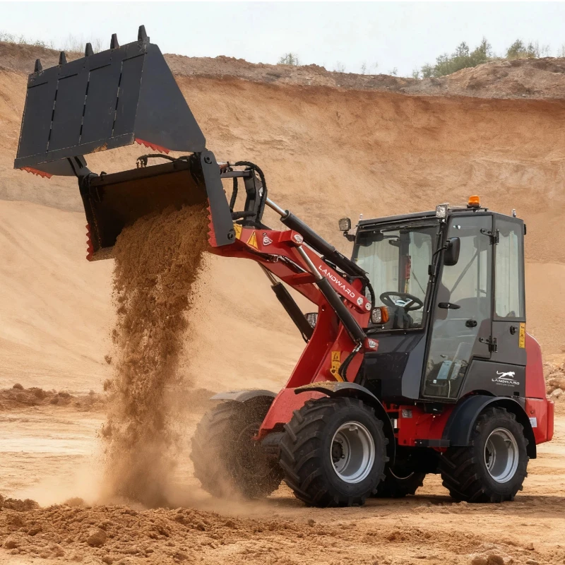 

New Diesel Mini Wheel Loader Front-End Loader machinery Factory Supply Articulated Compact Agricultural Diesel Loader Customized