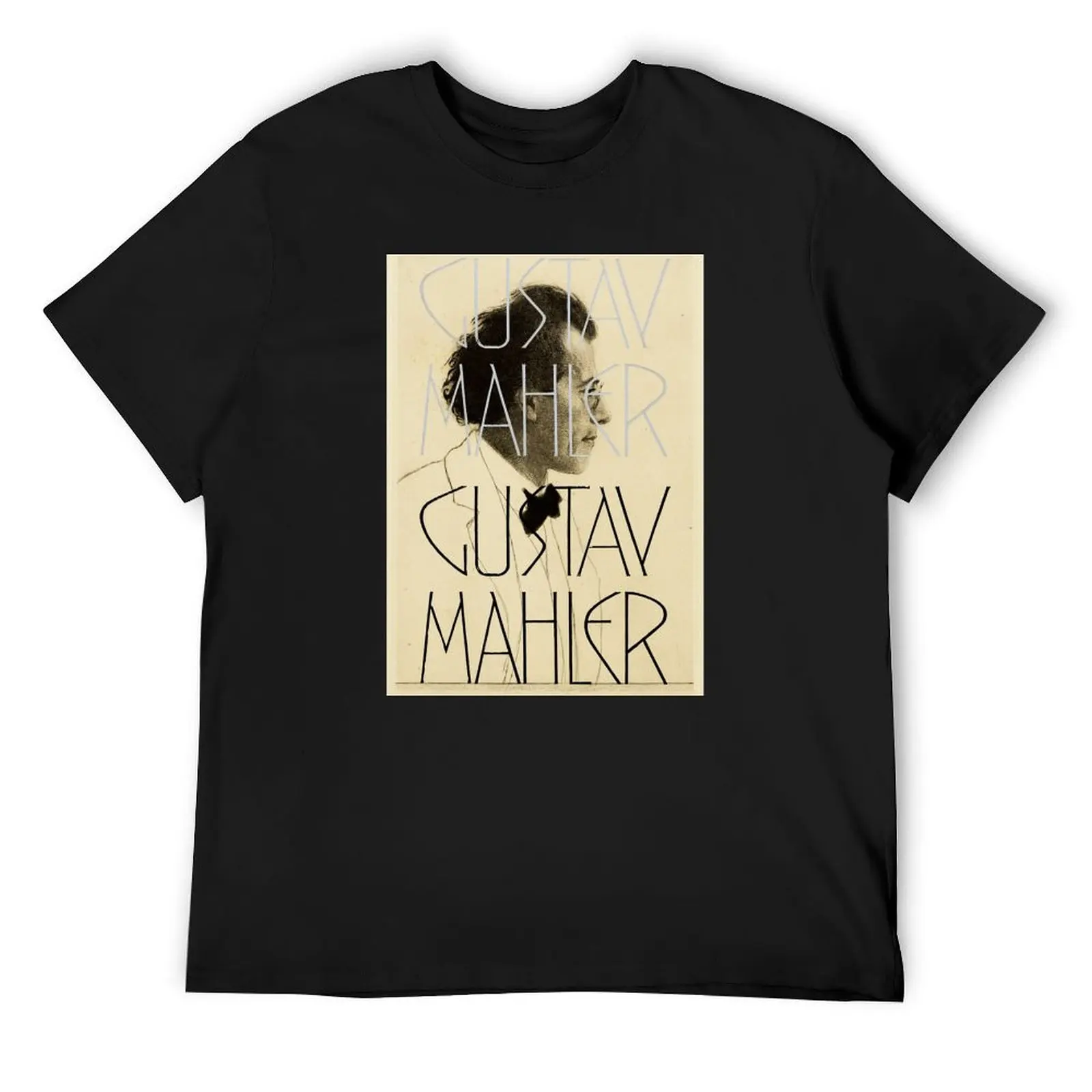 

Gustav Mahler Romantic Composer Conductor Classical Bohemia Piano T-Shirt Short sleeve tee T-shirts man men tshirt