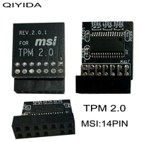 QIYIDA X99 motherboard X99H9S X99D4V3.0 use MSI Tpm Module 14 Pin Suitable for MSI-14PIN pins TPM 2.0-14PIN Module Board