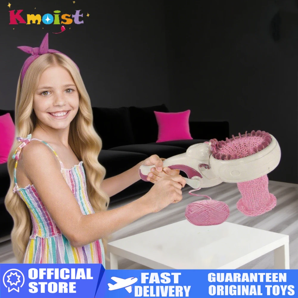 

DIY комплект вязальной машины, ткацкий станок из шерсти, игрушка для девочек, ролевые игры, машина для ручного плетения, умный плевер, развивающие игрушки, подарки